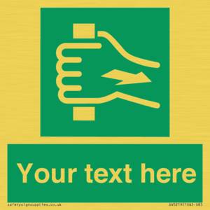 Custom Pull Bar Sign